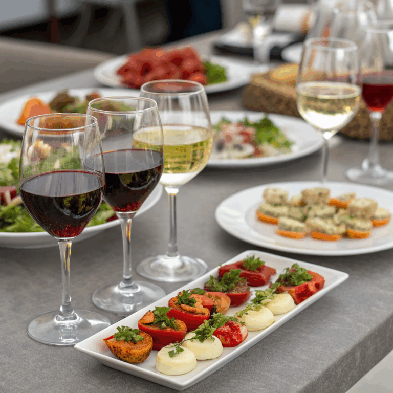 Verres de vin et assortiments